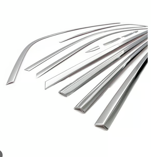 Renault Megane 4 Sedan Cam Çerçevesi 12 Parça Krom Çıta 2015 - 2023